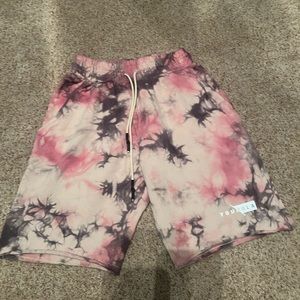 Young La slim fleece shorts